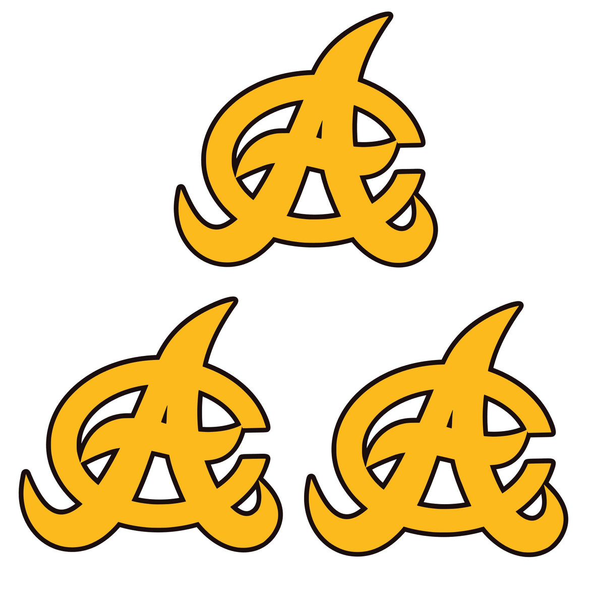 3 Pcs Aguilas Cibaenas Vynil Decal Sticker Dominican Baseball Bumpers Stickers