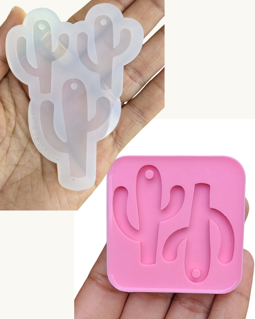 Cactus Silicone Mold for Earrings Captus Mold