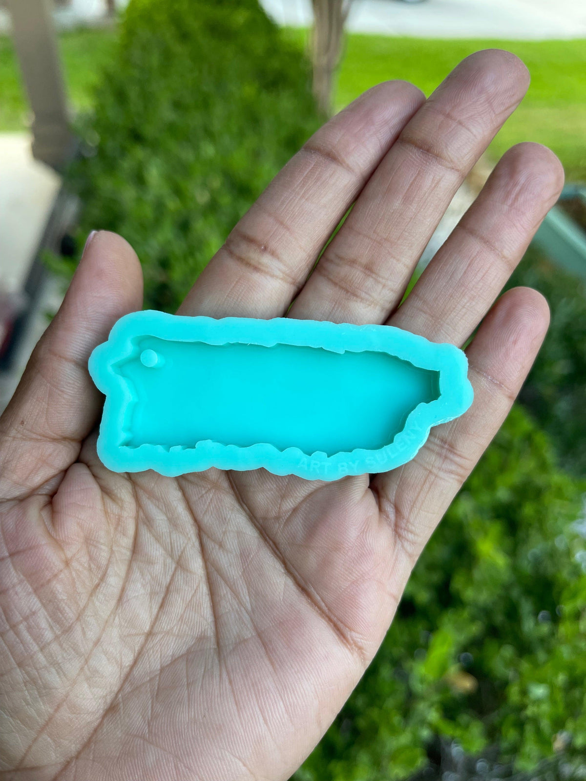 Puerto Rico Map Silicone Mold -PR Map Mold - Mold for Pendant -PR Mold for Resin - Mold for Keychain - Mold for Charms - Art By Suleny Craft Store LLC