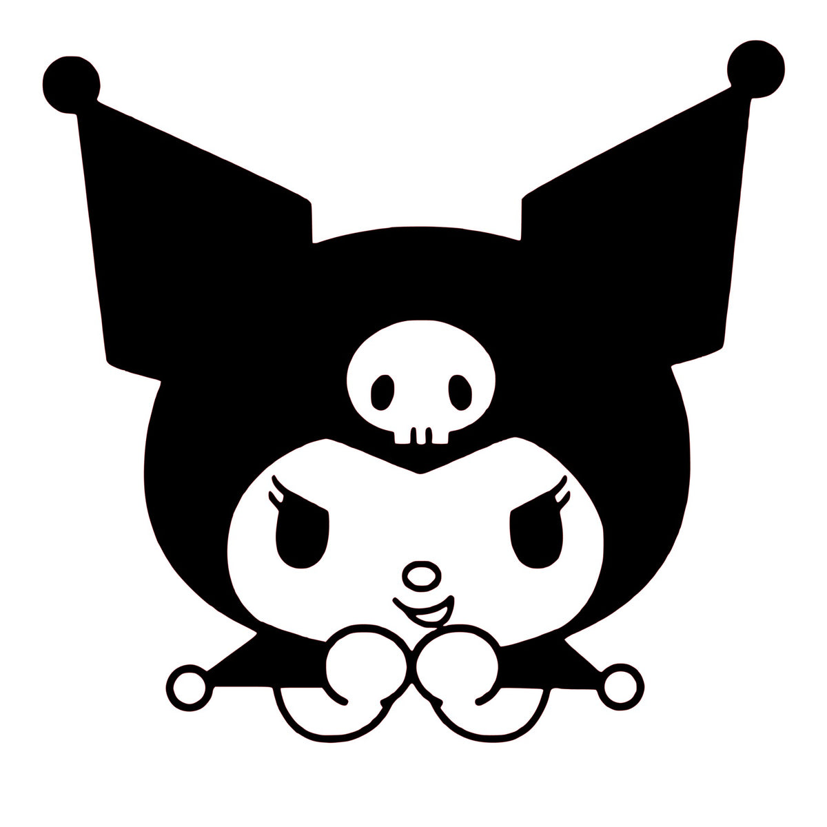 Hello Kitty Kuromi Giggle Decal Sticker Car Sticker Permanent Outdoor Vinyl