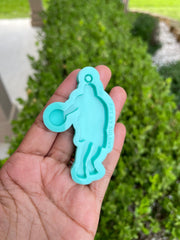Basketball Player Keychain Mold - Mold for Resin - Basketball Mold - NBA Player Mold - Keychain mold - Silicone Mold for Epoxy Resin - Art By Suleny Craft Store LLC