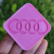 Car Symbols Silicone Mold for Keychain / Molds for Resin Car Symbols Brand / Audi Mold