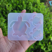 Turtle Mold for Keychain / Resin Silicone Mold / Turtle Silicone Mold