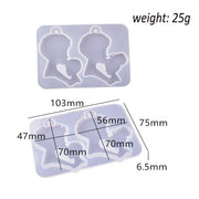 Mom and Child Kiss Keychain Mold / Resin Mold for Keychain / MOM Resin Mold