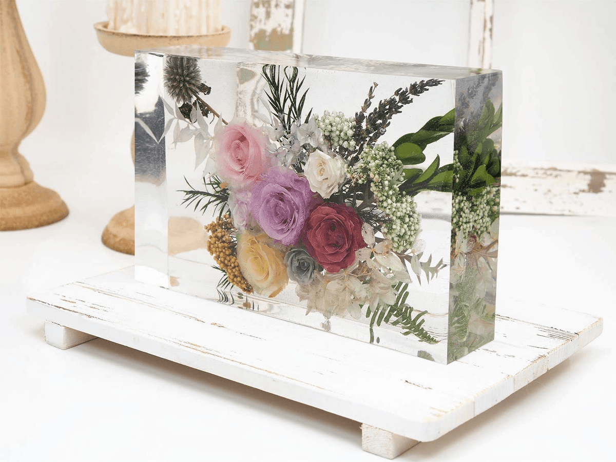 Large Resin Mold / Flowers Conservation Silicone Molds / DIY Epoxy Resin Art / Square Big Mold