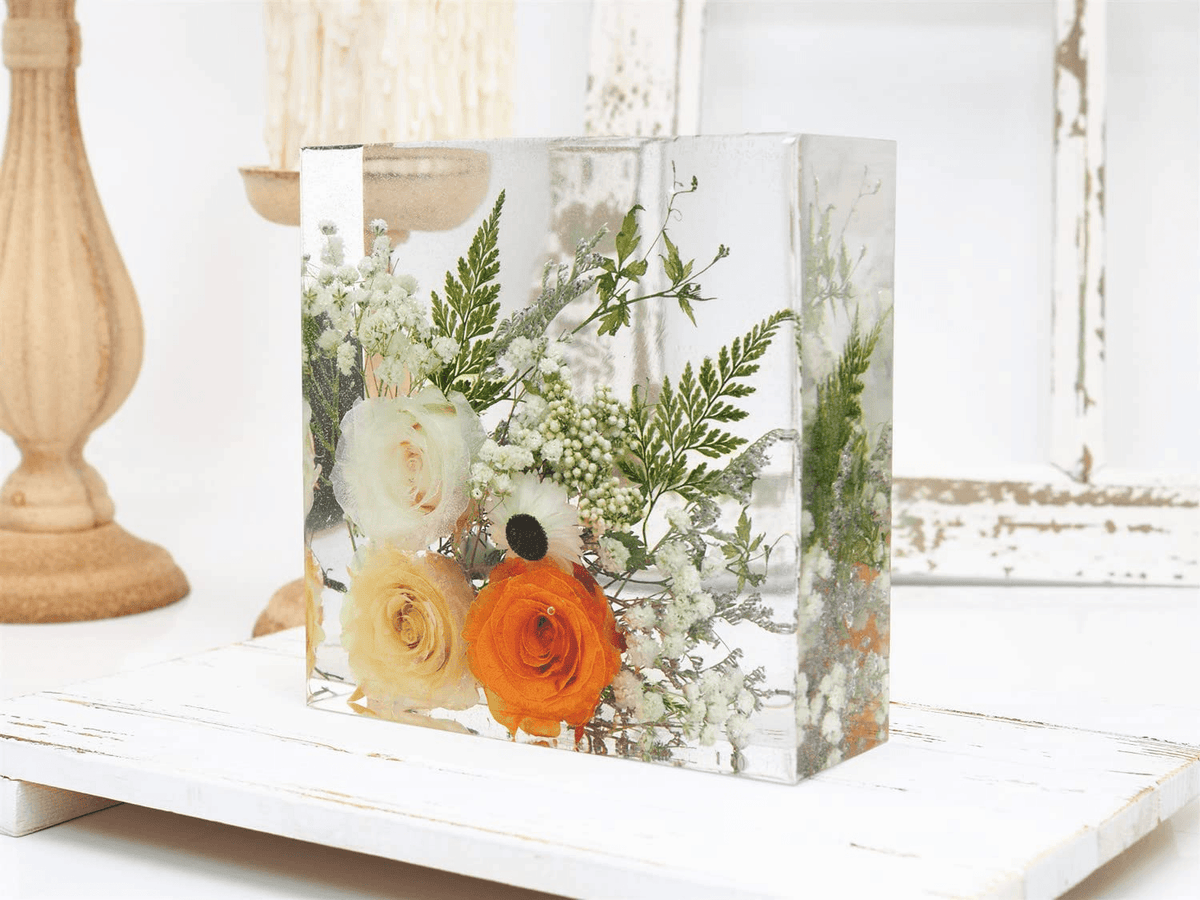 Large Resin Mold / Flowers Conservation Silicone Molds / DIY Epoxy Resin Art / Square Big Mold
