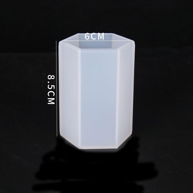 3D Hexagonal Round Column Candles Mold / Resin Candle Mold / Soap Mold / DIY Epoxy Resin Art / Single Mold - Art By Suleny Craft Store LLC