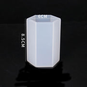 3D Hexagonal Round Column Candles Mold / Resin Candle Mold / Soap Mold / DIY Epoxy Resin Art / Single Mold - Art By Suleny Craft Store LLC