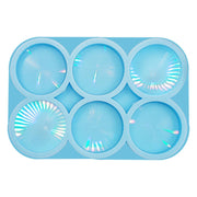 Phone Grip Resin Molds Holographic Silicone On Top Phone Socket Molds 6 Cavity Round Phone Grip Molds for Epoxy Resin with 6Pcs Phone Sockets - Art By Suleny Craft Store LLC